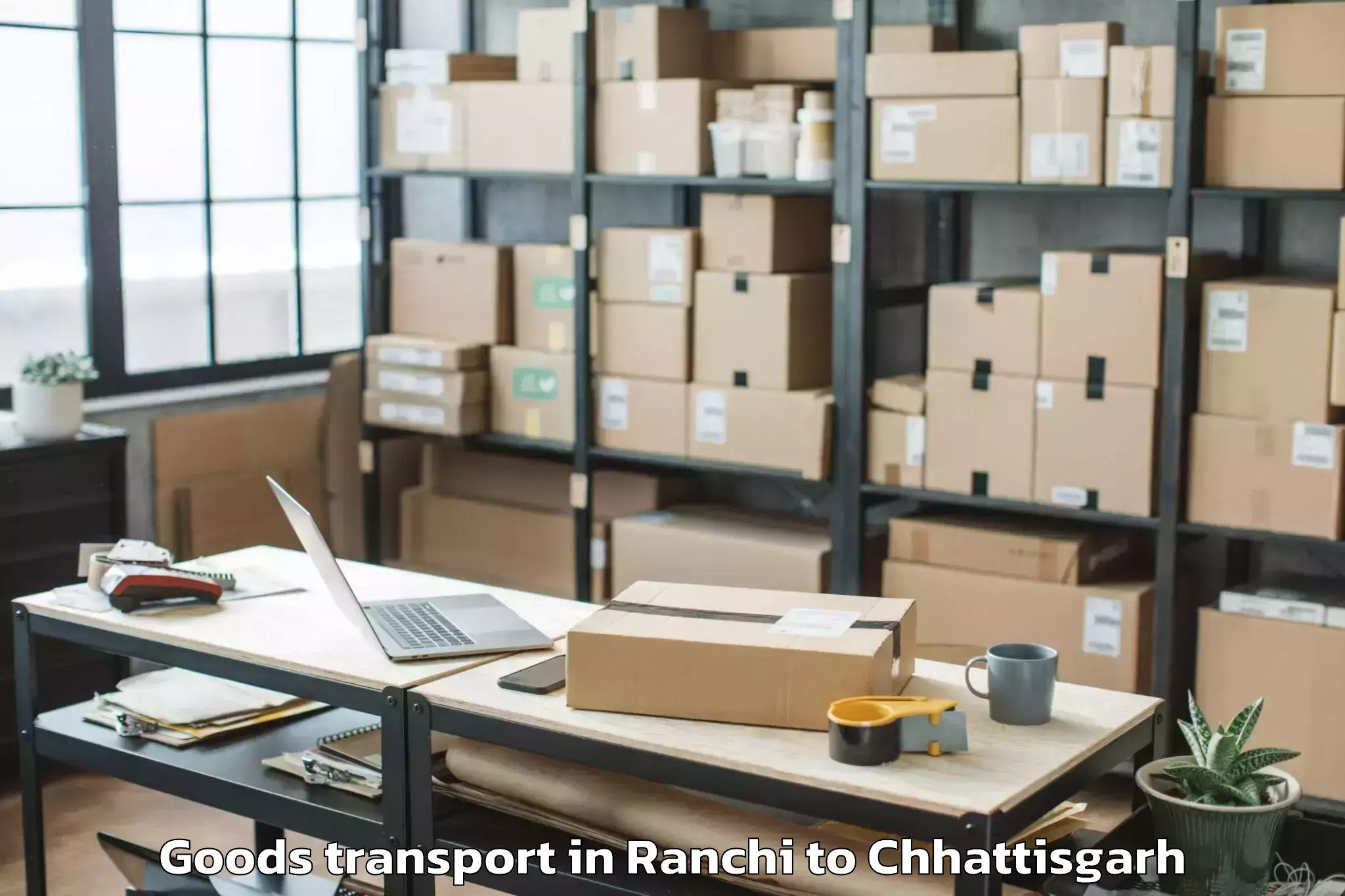 Easy Ranchi to Dabhara Goods Transport Booking